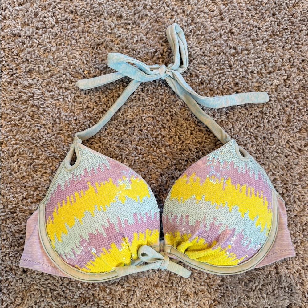 Victoria’s Secret Push Up Halter Bikini Top